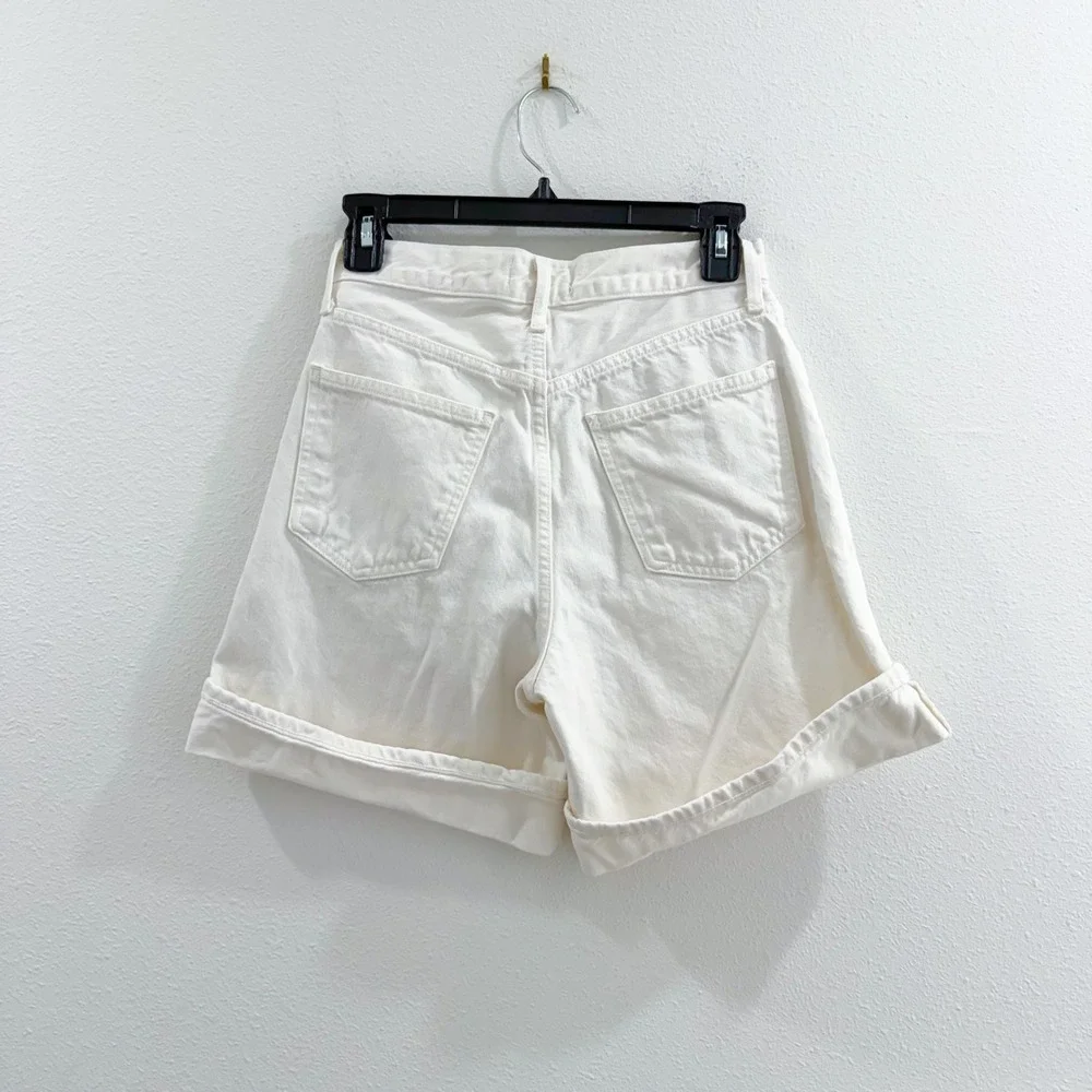 Agolde Dame Jorts 100% Organic Cotton Denim Boho Preppy Festival Shorts 24